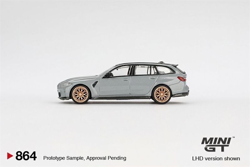  Mô hình xe BMW M3 Competition Touring Brooklyn Grey bản card tỉ lệ 1:64 MiniGT MGT00864 
