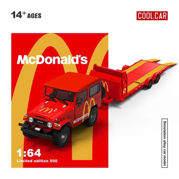  Mô hình xe Toyota FJ40 - McDonald's Painted Series tỉ lệ 1:64 CoolCar CC645207 