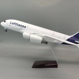  Mô hình máy bay Germany Lufthansa Airbus A380 có đèn led tự động theo tiếng vỗ tay hoặc chạm MB47036 
