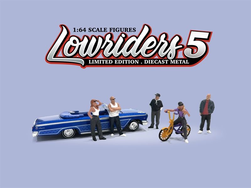  Set mô hình 5 nhân vật Lowriders tỉ lệ 1:64 American Diorama AD-2427 