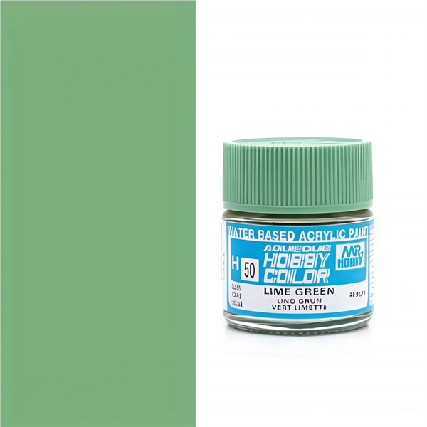  Acrylic H50 Lime Green sơn mô hình màu xanh lá chanh 10ml Mr.Hobby H50 