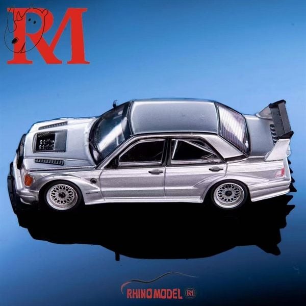  Mô hình xe Mercedes-Benz 190E W201 Evo II có hộp mica tỉ lệ 1:64 Rhino Model RM64-190E-2 