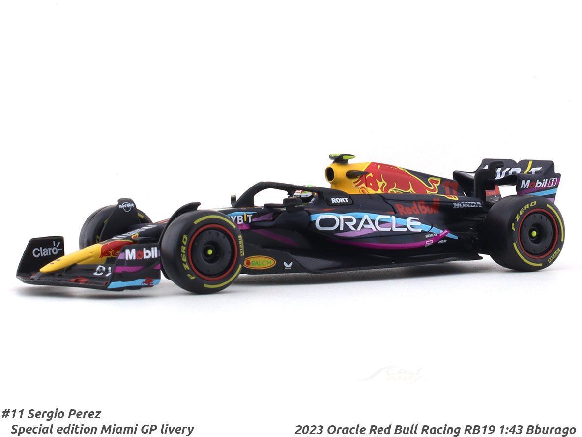  Mô hình xe đua F1 Formula Honda Red bull 2023 RB19 Miami GP #1 - #11 tỉ lệ 1:43 Bburago OT421 