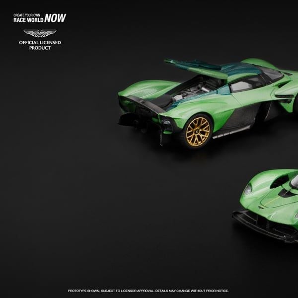  Mô hình xe Aston Martin Valkyrie Iridescent Emerala tỉ lệ 1:64 PopRace PR640269 