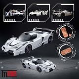  Mô hình xe Ferrari Enzo Modified White mở được capo và nắp máy sau tỉ lệ 1:64 LMF OT64455 