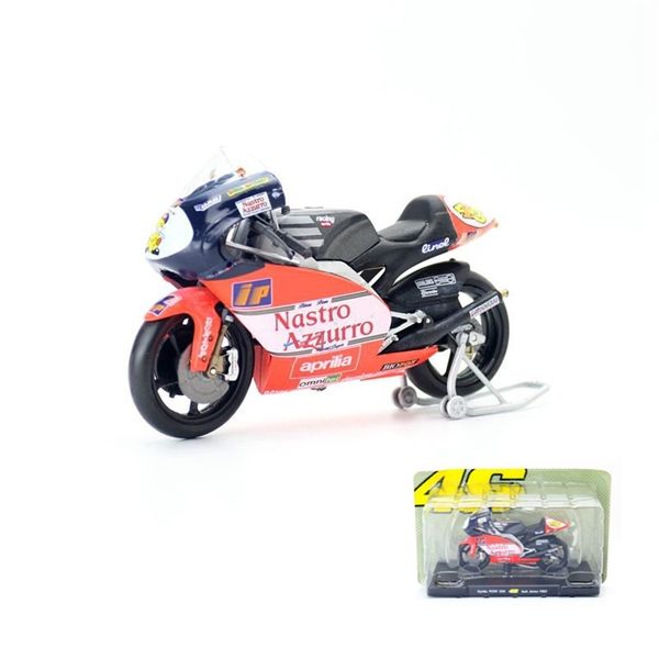  Mô hình xe mô tô GP Aprilla RSW250 1997 có đế tỉ lệ 1:18 Leo models 8172A 