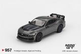 Mô hình xe Ford Mustang Dark Horse 2024 Carbonized Gray tỉ lệ 1:64 MiniGT bản Card MGT00957-BL 