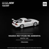  Mô hình xe Mazda RX7 FC3S Re-Amemiya White tỉ lệ 1:64 Pop Race PR640260 