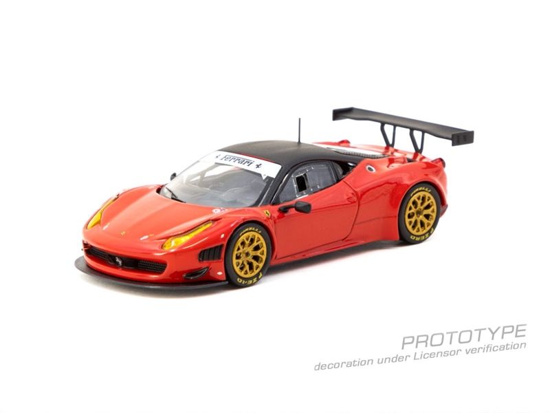  Mô hình xe Ferrari 458 Italia GT3, Red Collaboration model with IXO models tỉ lệ 1:64 Tarmac Works T64R-073-RE 