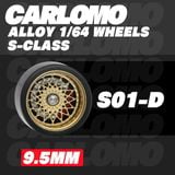  Phụ kiện độ bánh cho xe mô hình Carlomo Wheels S-Class kích thước 9,5mm bằng kim loại tỉ lệ 1:64 Carlomo S0 