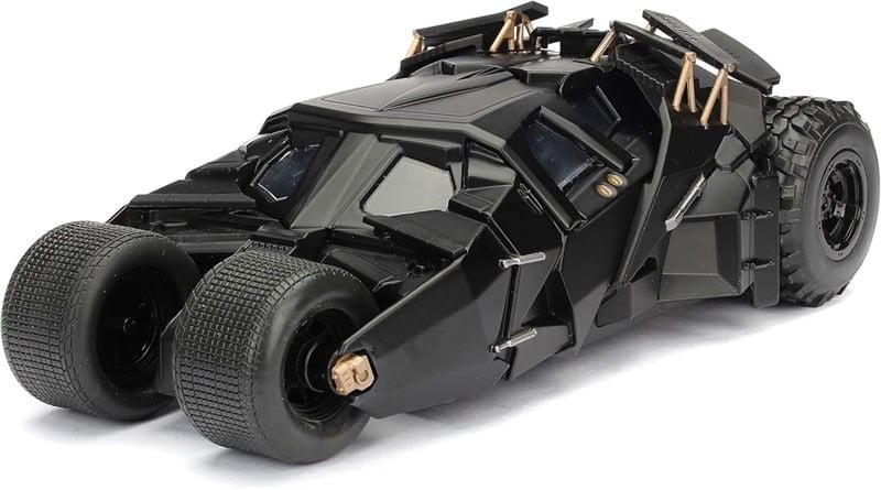  Mô hình xe Batman 2008 The Dark Knight Batmobile W/Batman Figure DC Comics tỉ lệ 1:24 Jada Toys 98261 