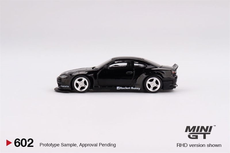  Mô hình xe Nissan Silvia (S15) Rocket Bunny Black Pearl tỉ lệ 1:64 MiniGT 