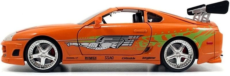  Mô hình xe Fast & Furious 1995 Toyota Supra-Orange tỉ lệ 1:24 Jada Toys 97168 