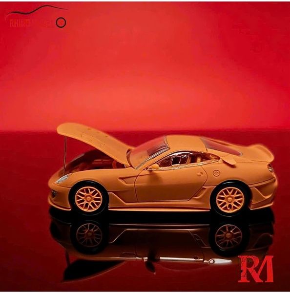  Mô hình xe Ferrari 599xx Evolution mở được capo tỉ lệ 1:64 Rhino model OT64444 