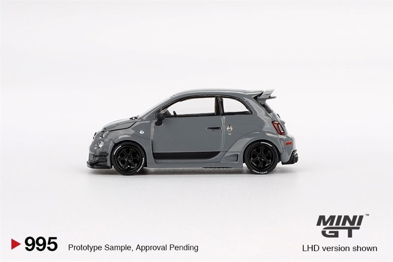 Mô hình xe Abarth 595 LB-WORKS x Abas Works Grey bản card tỉ lệ 1:64 MiniGT MGT00995-BL 