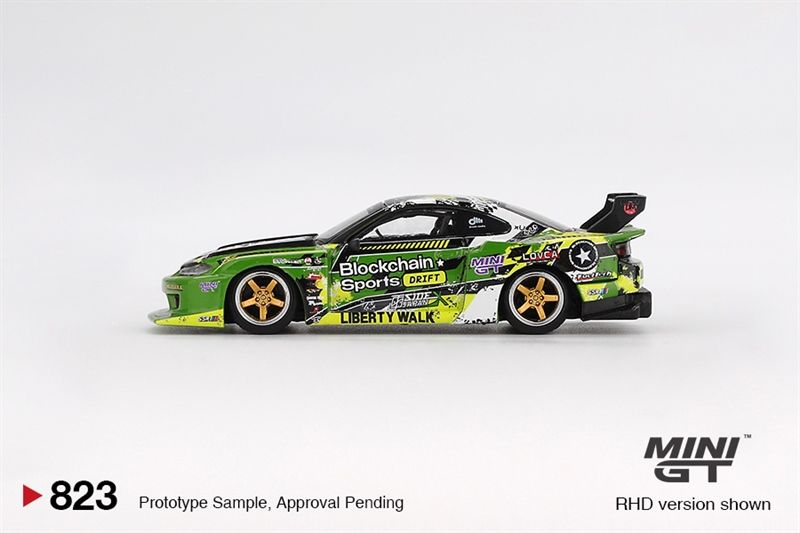  Mô hình xe Nissan LB-Super Silhouette S15 SILVIA #555 V2 2024 Formula Drift Japan tỉ lệ 1:64 MiniGT MGT00823 