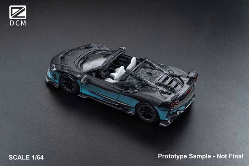  Mô hình xe Ferrari SF90 F9XX Mansory Assetto Fiorano limited 500pcs tỉ lệ 1:64 DCM model OT64419 