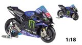  Mô hình xe mô tô GP M1 Yamaha Monster Energy Racing 2022 tỉ lệ 1:18 Maisto 8126 