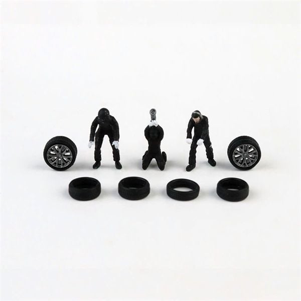 Mô hình set 3 nhân vật Automotive Repairman Doll Set Simulation tỉ lệ 1:64 ALLOY MOREART DOLL AMD258001 