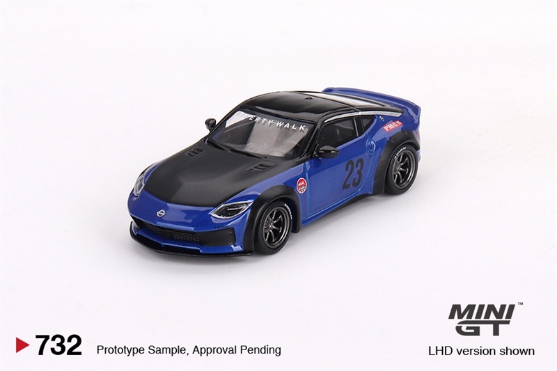  Mô hình xe Nissan Z LB NATION WORKS serian blue tỉ lệ 1:64 MiniGT MGT00732-CH 