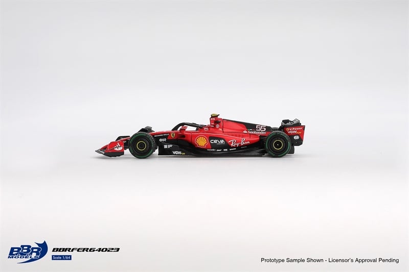  Mô hình xe Ferrari SF23 #55 C. Sainz 2023 Monaco GP tỉ lệ 1:64 BBR BBRFER64023 