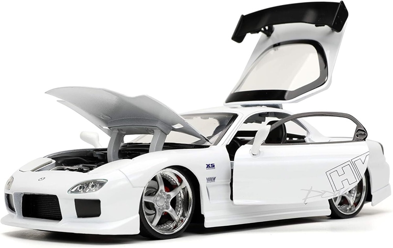  Mô hình xe Fast & Furious 1993 Mazda RX-7 White tỉ lệ 1:24 Jada Toys 32607 