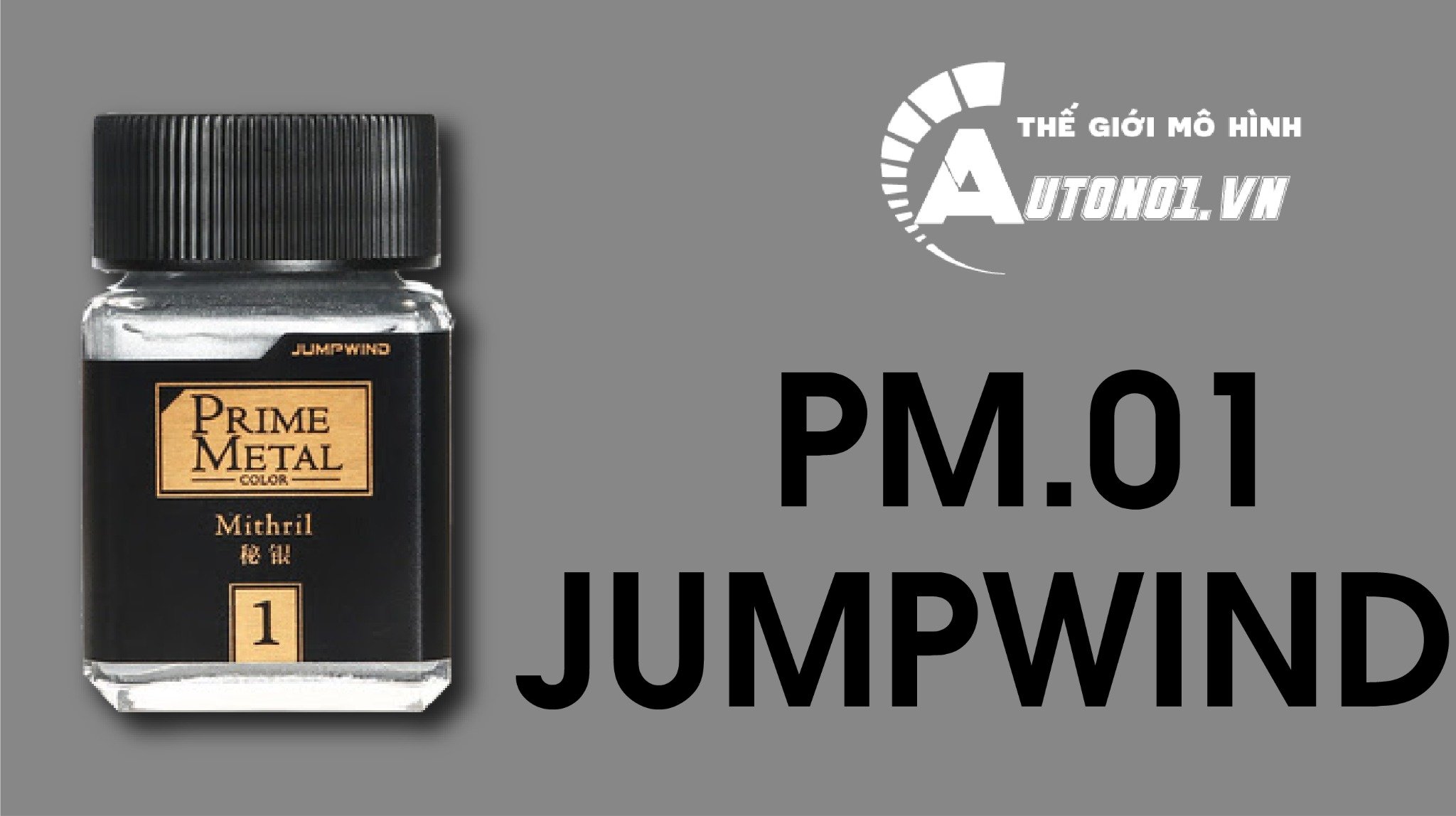 Lacquer pm01 mithril - prime metal sơn mô hình màu bạc kim loại Jumpwind PM01 