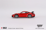  Mô hình xe Porsche 911 (992) GT3 Guards Red bản card tỉ lệ 1:64 Mini GT MGT00662 