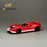  Mô hình xe Mclaren Elva open top the tail white-red có bánh thay thế tỉ lệ 1:64 CM Models 