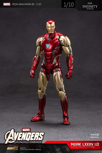  Mô hình nhân vật Marvel Iron man người sắt MK85 Mark 85 LXXXV Avenger Endgame SHF tỉ lệ 1:10 18CM ZD Toys FG262 