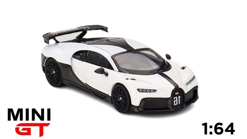  Mô hình xe Bugatti Chiron Pur Sport White tỉ lệ 1:64 MiniGT 