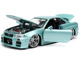  Mô hình xe Fast & Furious Brian's Nissan Skyline GT-R (R34) tỉ lệ 1:24 Jada Toys 54030 
