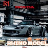  Mô hình xe Honda S2000 Wide-Body Roadster tỉ lệ 1:64 Rhino RM OT64182 