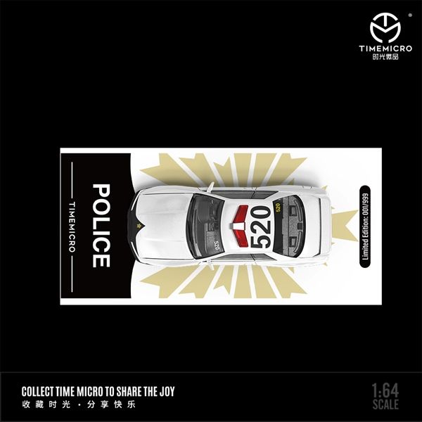  Mô hình xe Nissan GTR R32 Police Japan Limited 499 PCS tỉ lệ 1:64 TM644128 