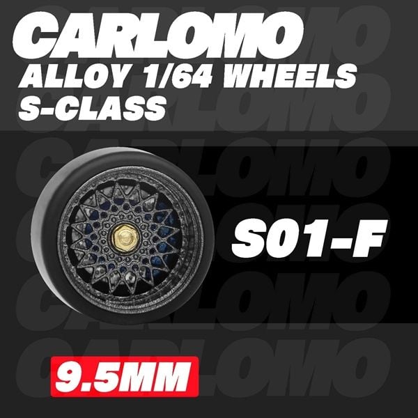  Phụ kiện độ bánh cho xe mô hình Carlomo Wheels S-Class kích thước 9,5mm bằng kim loại tỉ lệ 1:64 Carlomo S0 