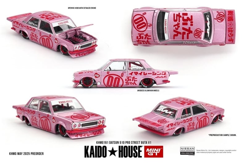 Mô hình xe DatSun 510 Pro Street Buta V1 1:64 Kaidohouse KHMG161 