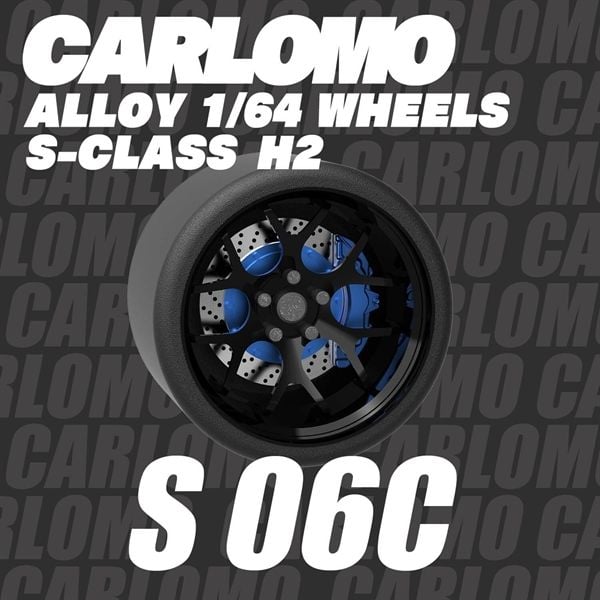  Phụ kiện độ bánh cho xe mô hình Carlomo Wheels S-Class kích thước 9,5mm bằng kim loại tỉ lệ 1:64 Carlomo S0 