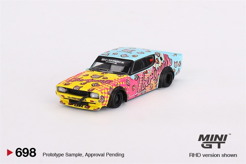  Mô hình xe Nissan skyline Kenmeri Liberty Walk LBWK KUMA tỉ lệ 1:64 MiniGT MGT00698-CH 