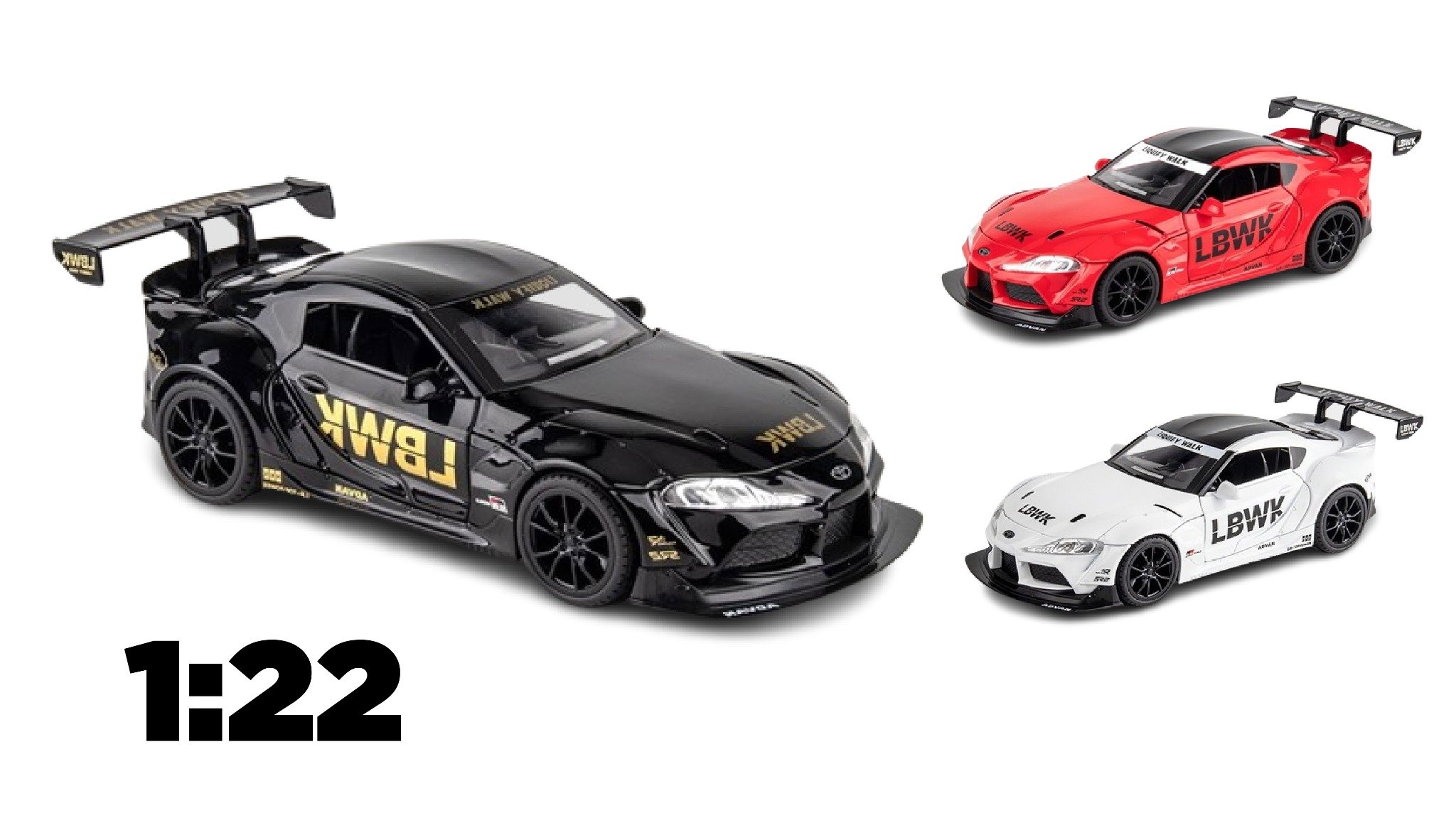  Mô hình xe Toyota Supra LBWK tỉ lệ 1:22 Jiaye Model OT434 