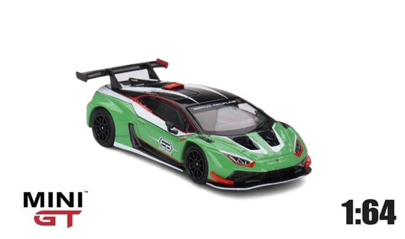  Mô hình xe Lamborghini huracan GT# EVO2 presentation tỉ lệ 1:64 MiniGT MGT00687-CH 