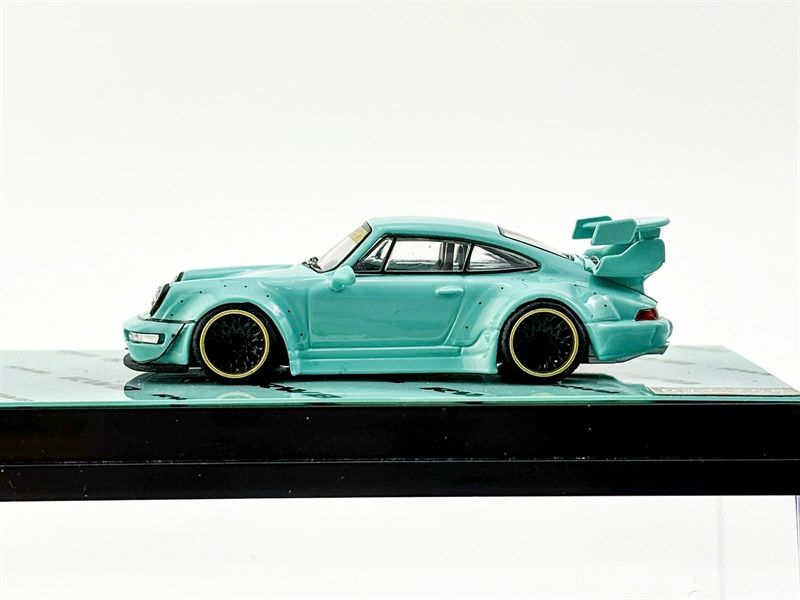  Mô hình xe Porsche 964RWB Tiffany Blue tỉ lệ 1:64 YC-964-1 