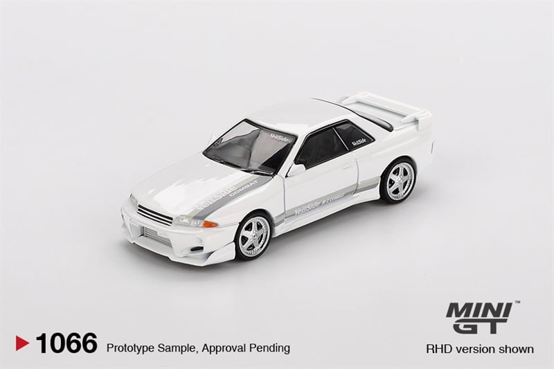  Mô hình xe Nissan Skyline GT-R (R32) VeilSide Combat C-I White bản card tỉ lệ 1:64 MiniGT MGT01066 