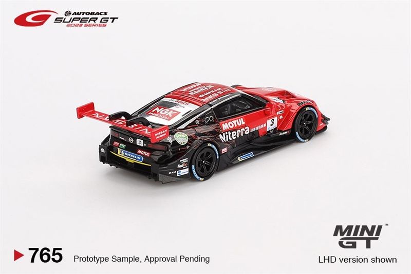  Mô hình xe Nissan Z GT500 #3 Niterra MOTUL Z bản card tỉ lệ 1:64 Minigt MGT00765-BL 