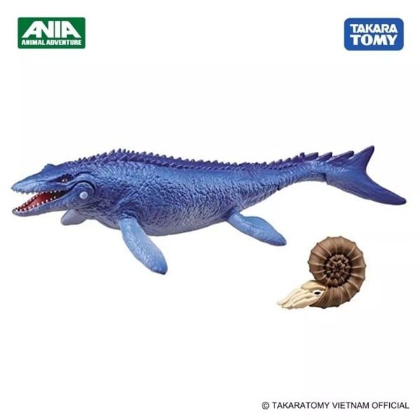  Mô hình khủng long dưới nước có khớp Mosasaurus + ốc Anh Vũ (Floatable Ver.) ANIA AL-07 Takara Tomy 168980 