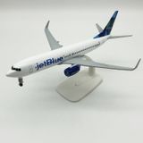  Mô hình máy bay JetBlue Airways Boeing B737 có bánh xe 20cm MB20068 