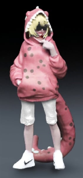  Mô hình nhân vật Nữ Rexy Pink Tyrannosaurus tỉ lệ 1:64 More Art MO222110-P 