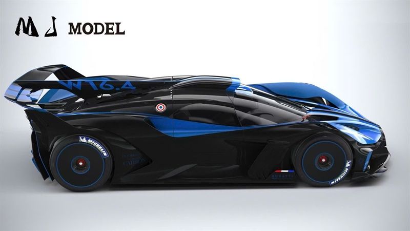  Mô hình xe Bugatti Bolide W16.4 tỉ lệ 1:64 MJ model OT64423 