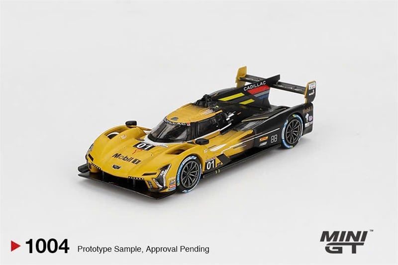  Mô hình xe Cadillac V-Series.R #01 Cadillac Racing 2024 IMSA Sebring 12 Hrs tỉ lệ 1:64 MiniGT bản Card MGT01004 