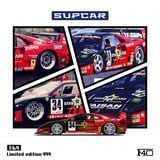  Mô hình xe Ferrari F40 STAR CARD TAISAN SANTO SHINPAN black/red #34 tỉ lệ 1:64 Supcar SC64036 