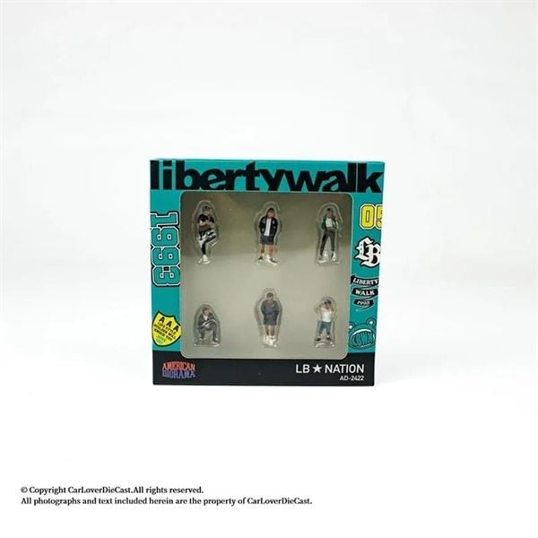  Set mô hình 5 nhân vật The LB Nation tỉ lệ 1:64 American Diorama AD-2422 